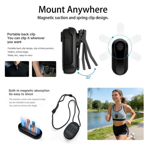 Mini Caméra Vlog HD WiFi + Carte 64G Offerte : Caméra d'Action Portable COD