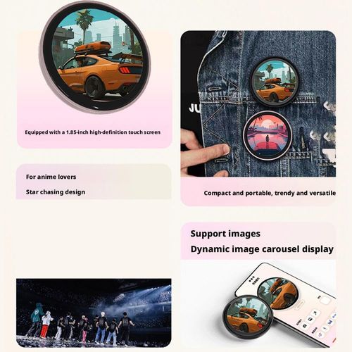 🎮✨ Badge Digital Tactile 1.7  — Affichez Vos GIFs & Vidéos ! 🛑 Paiement à la Livraison (COD) 💰