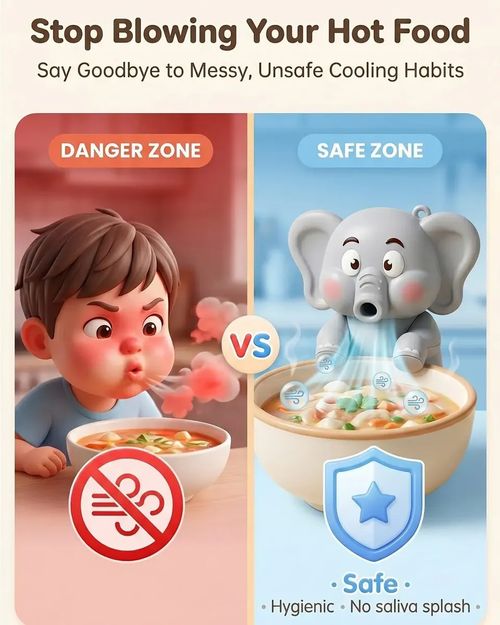 🐘✨ Mini Ventilateur Mignon avec Clip — Refroidit Votre Café et Soupe ! 🛑 Paiement à la Livraison (COD) 💰