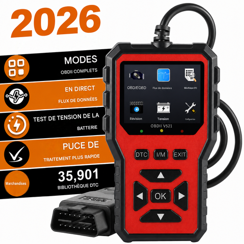 🔧✨ 🔧 Scanner OBD2 – Diagnostic moteur simple et rapide! 🛑 Données en Temps Réel