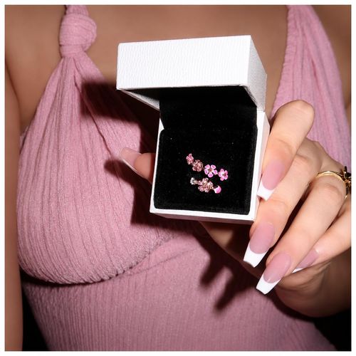 🌸Bague fleur pêche ouverte ajustable bijou femme COD