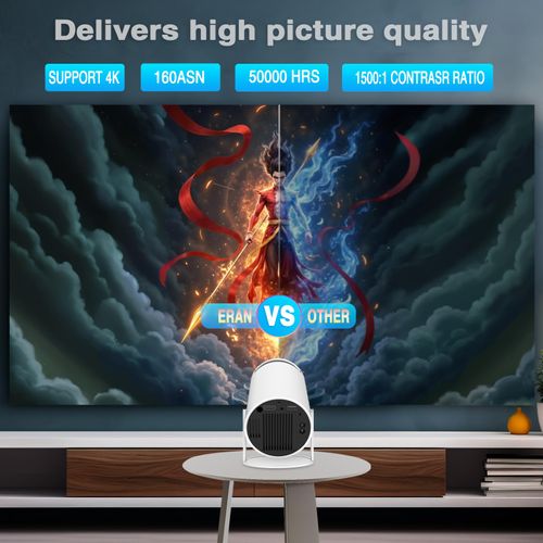 Mini projecteur portable HY300 4K Wifi6 Android COD