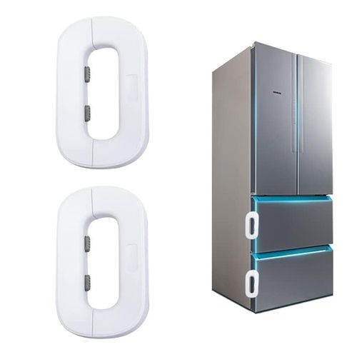 2 Pcs 🔒✨ Lot de 2 Serrures de Sécurité Blanches pour Enfants — Protection Bébé ! 🛑 Paiement à la Livraison (COD) 💰