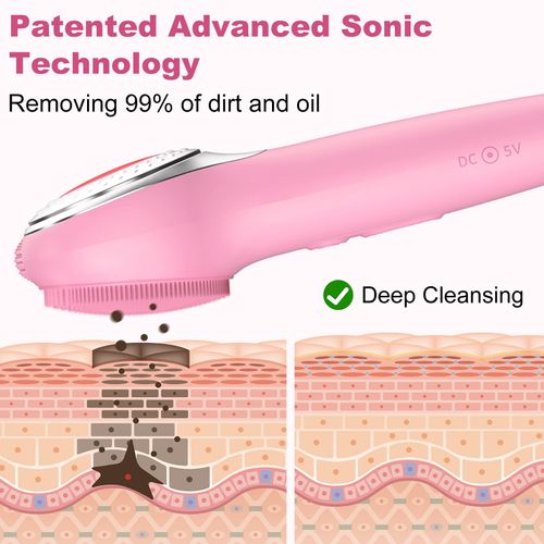 Brosse nettoyante visage sonique étanche COD