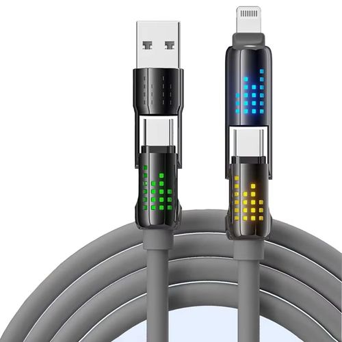 ⚡🔋 Câble de Charge Rapide 240W 4-en-1 — Chargez iPhone, iPad & Android en un seul câble ! 🛑 Paiement à la Livraison (COD) 💰