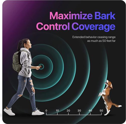 Dispositif ultrason anti-aboiement chien avec lampe LED COD