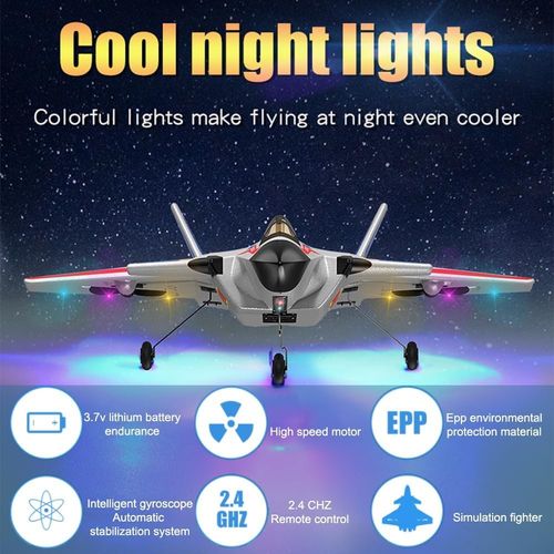 ✈️✨ Avion Télécommandé J-20 avec Gyroscope 6 Axes & Lumières — Prêt à Voler ! 🛑 Paiement à la Livraison (COD) 💰