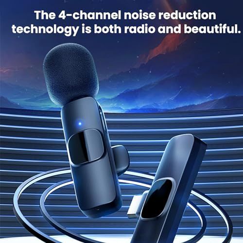🎙️Double micro cravate sans fil anti-bruit pour téléphone COD