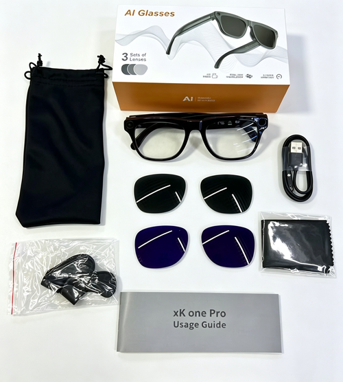 Lunettes intelligentes avec IA et caméra, enregistrement vidéo 4K, appels Bluetooth et assistant vocal