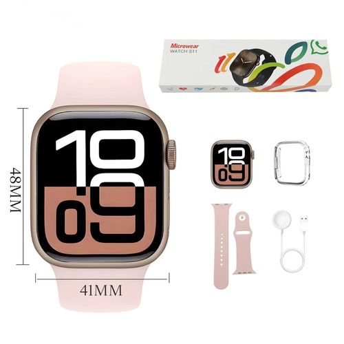 Montre connectée multifonction avec écran tactile HD intégral, appels Bluetooth, suivi de la santé, podomètre et étanchéité IP68.