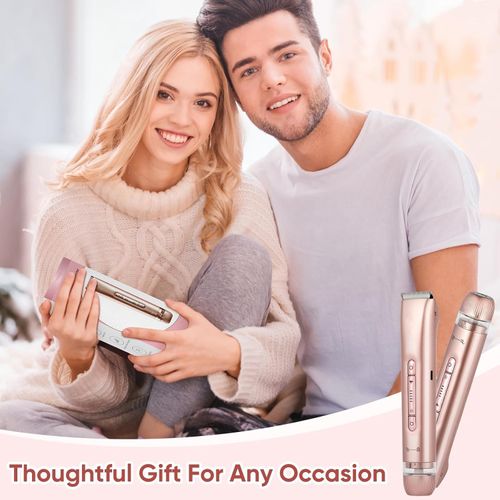 🌸Tondeuse Électrique Double Tête IPX7 Étanche Femme COD