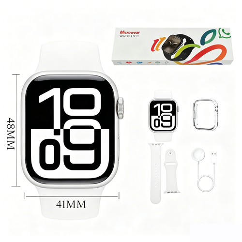 Montre connectée multifonction avec écran tactile HD intégral, appels Bluetooth, suivi de la santé, podomètre et étanchéité IP68.