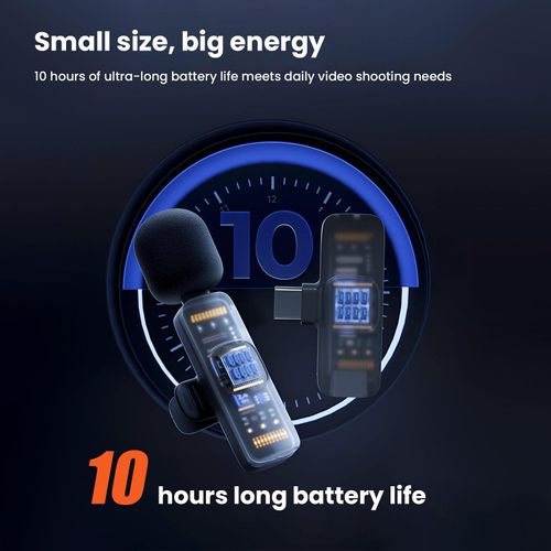 🎙️Double micro cravate sans fil anti-bruit pour téléphone COD