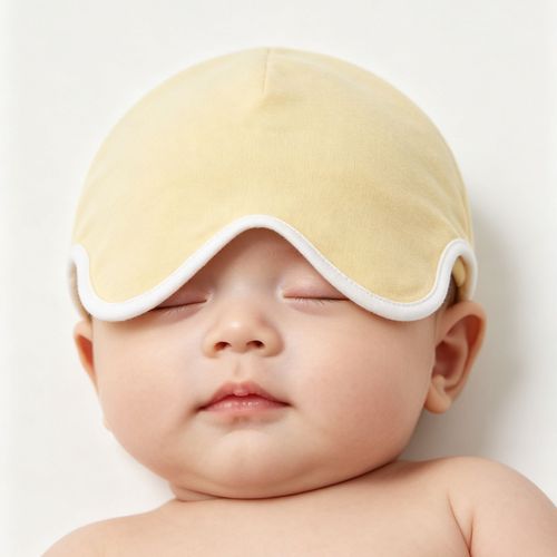 👶💤 Bonnet de Sommeil Bébé en Coton Doux — Protège la Tête & les Yeux ! 🛑 Paiement à la