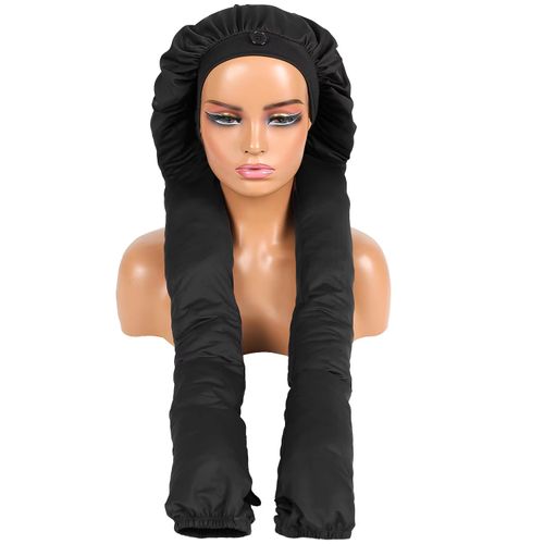 🧢Lot 2 Bonnets Soie Froide Cheveux Longs Tresses Nuit COD