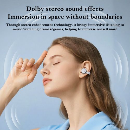 Écouteurs intra-auriculaires Bluetooth sans fil 4 en 1, clipsables TWS, pour jeux et musique
