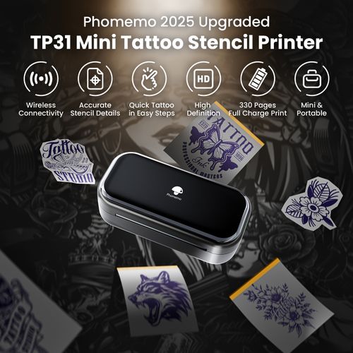 Imprimante Transfert Tatouage Sans Fil Mini TP31 COD