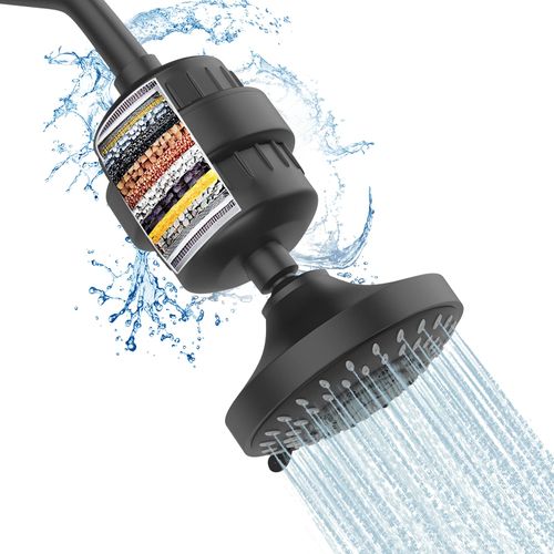 🚿✨ Pomme de Douche 6 Pouces avec Filtre 15 Étapes — Haute Pression & Eau Pure ! 🛑 Paiement à la Livraison (COD) 💰