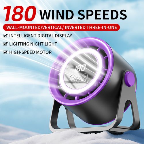 🌀✨ Ventilateur Sans Pales Rechargeable avec Écran LCD — Rafraîchissement Silencieux ! 🛑 Paiement à la Livraison (COD) 💰