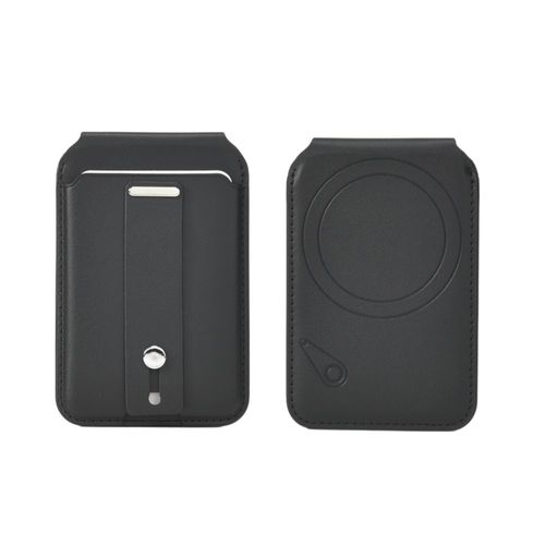 Porte-cartes magnétique avec fonction de localisation et support pour smartphone
