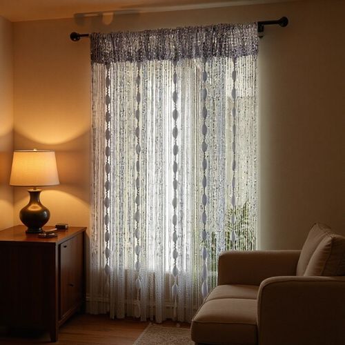 🖤✨100x200cm Rideau filaire noir perlé Déco maison, porte & cadeau idéal COD