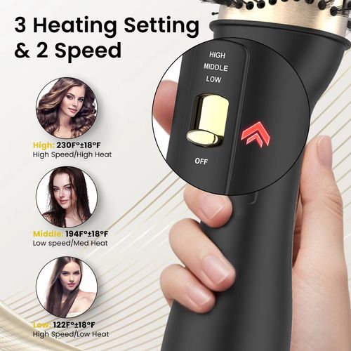 Brosse soufflante 2.0 séchage volume boucles cheveux COD