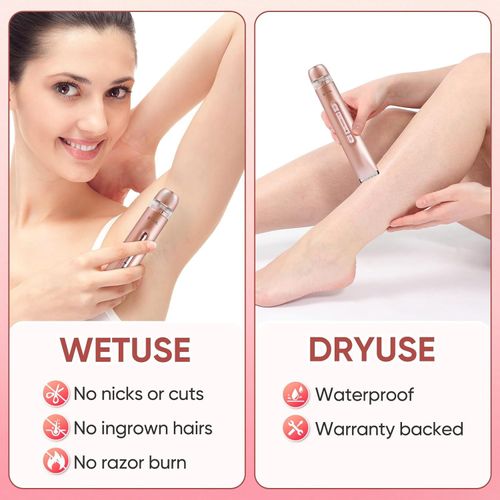 🌸Tondeuse Électrique Double Tête IPX7 Étanche Femme COD