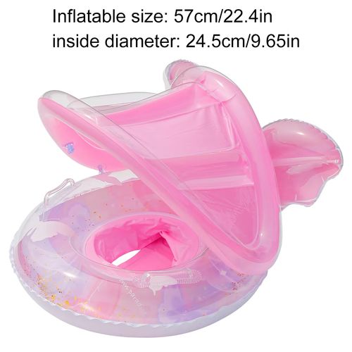 Flotteur gonflable bébé avec auvent piscine COD