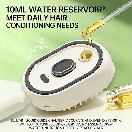Brosse de Massage Scalp Électrique 3-en-1 avec Spray & Huile Essentielle : Soins Capillaires Professionnels à la Maison ! 💆‍♀️✨