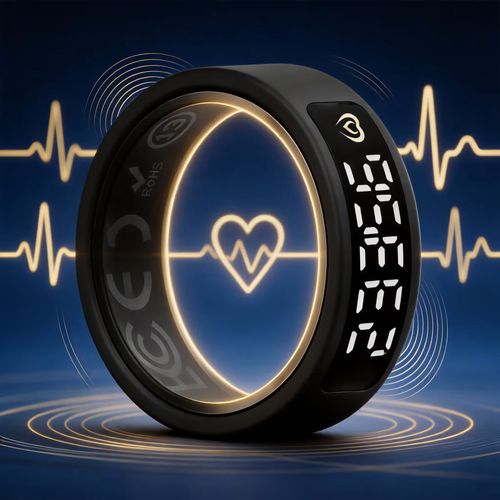 Bague connectée avec compteur de Tasbih, dhikr intelligent et suivi de santé
