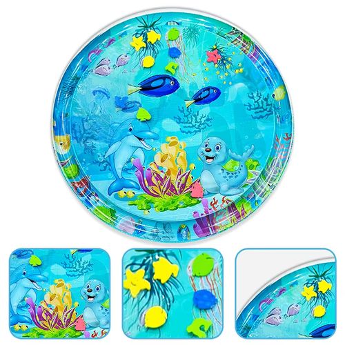 Tapis d'eau rond 100 cm pour bébé, aventure sous-marine