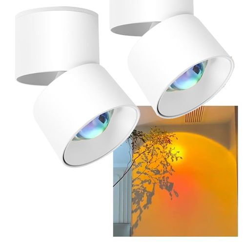 Spot de plafond LED Sunset – Éclairage d'accentuation – 7 W Lampe de projection