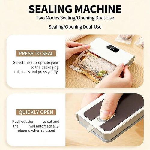 🍽️✨ Mini Scelleur de Sacs Alimentaires Rechargeable USB — 6 Modes ! 🛑 Paiement à la Livraison (COD) 💰