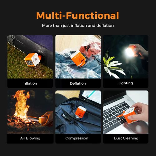 Mini pompe à air portable rechargeable camping COD