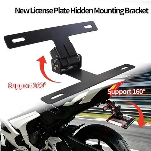 🏍️✨ Support de Plaque Pliable Électrique Universel — Style et Esthétique ! 🛑 Paiement à la Livraison (COD) 💰