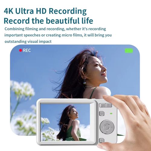 📸✨ Appareil Photo Numérique à Glissière 4K — 64MP, Zoom 16x & Vlog ! 🛑 Paiement à la Livraison (COD) 💰