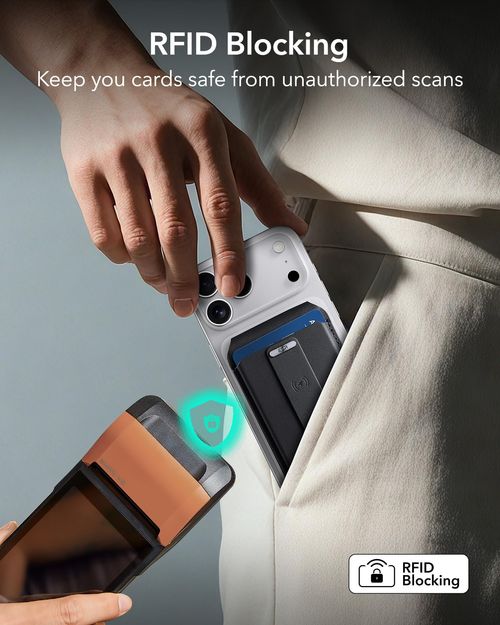 Porte-cartes magnétique avec fonction de localisation et support pour smartphone