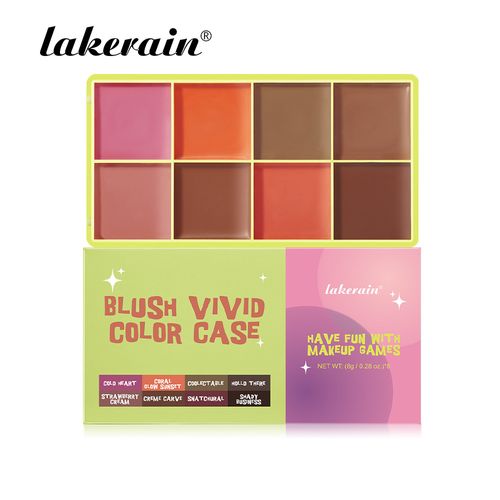 Kit de palettes de maquillage 3 pièces : enlumineur coloré, blush et crème pour sourcils