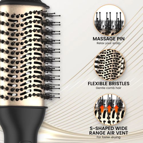 Brosse soufflante 2.0 séchage volume boucles cheveux COD
