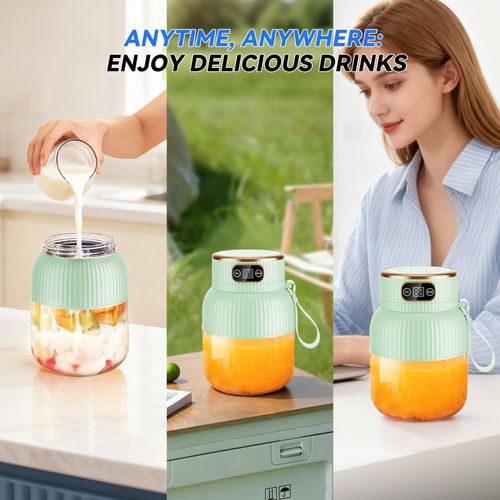 600ml 20oz Gobelet mixeur sans fil portable, rechargeable, pour jus frais et milk-shakes, smoothies COD