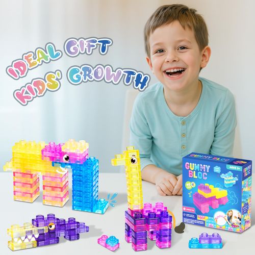 Lot de 40 blocs de construction sensoriels souples et colorés pour tout-petits et enfants