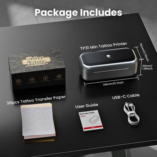 Imprimante Transfert Tatouage Sans Fil Mini TP31 COD
