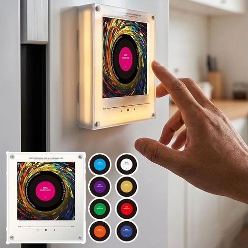 Aimant de réfrigérateur musical NFC personnalisé avec lecteur, 128 Mo Lecteur de musique programmable