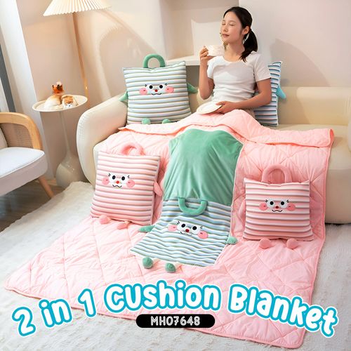 🛋️✨ Oreiller Convertible en Couverture Polaire Douce — Idéal Voyage ! 🛑 Paiement à la Livraison (COD) 💰