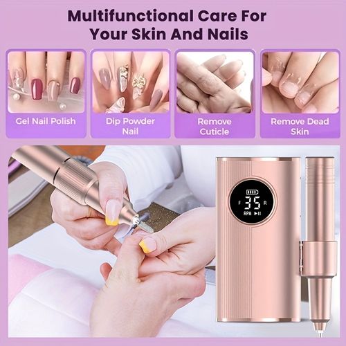 💅✨ Ponceuse à Ongles Électrique 35000 RPM avec Écran LCD — Finition Pro ! 🛑 Paiement à la Livraison (COD) 💰
