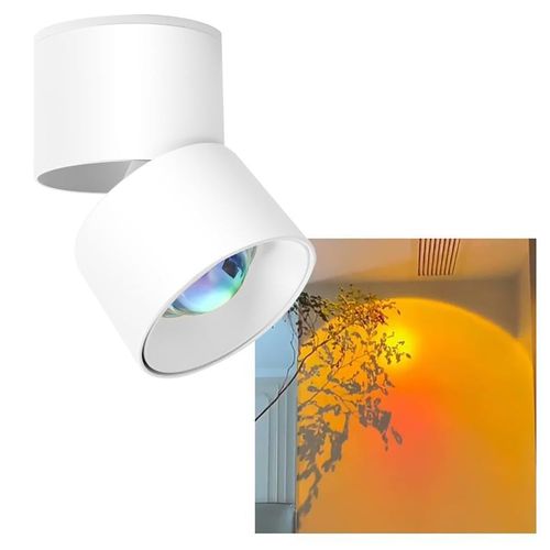 Spot de plafond LED Sunset – Éclairage d'accentuation – 7 W Lampe de projection
