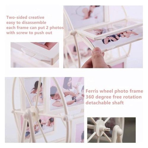 🎡Cadre photo grande roue blanc pour 6 photos COD