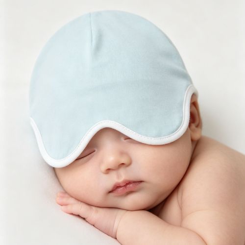 👶💤 Bonnet de Sommeil Bébé en Coton Doux — Protège la Tête & les Yeux ! 🛑 Paiement à la