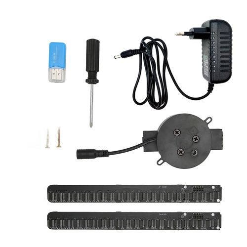 Ventilateur holographique 3D de 42 cm avec images personnalisables. Paiement à la livraison.