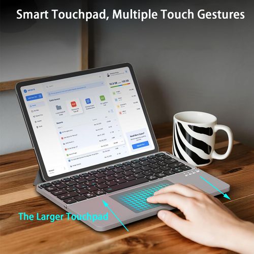 ⌨️✨ Clavier Bluetooth Pliable avec Pavé Tactile — Multi-Appareils ! 🛑 Paiement à la Livraison (COD) 💰